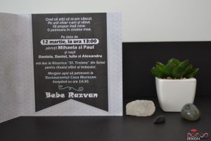 Invitatie botez Bebe Razvan 2