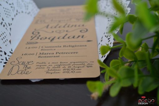 Invitatie nunta Rustic 1