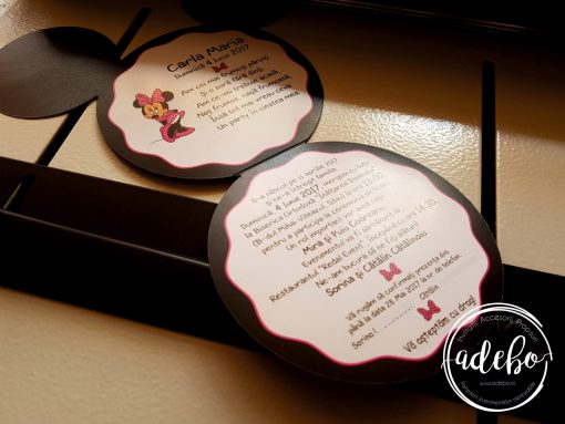 Invitatie botez Minnie 2