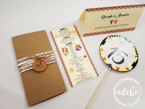 Accesorii nunta cu motive traditionale romanesti