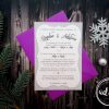 Invitatie nunta Melek - carton sclipici