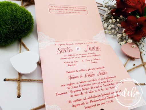 Invitatie nunta somon