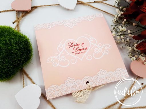 Invitatii nunta crem