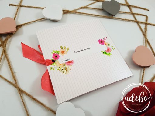 Invitatii nunta florale - Sibel