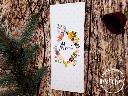 Meniu nunta Derya - buline floral