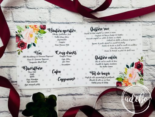 Meniu nunta buline - marsala