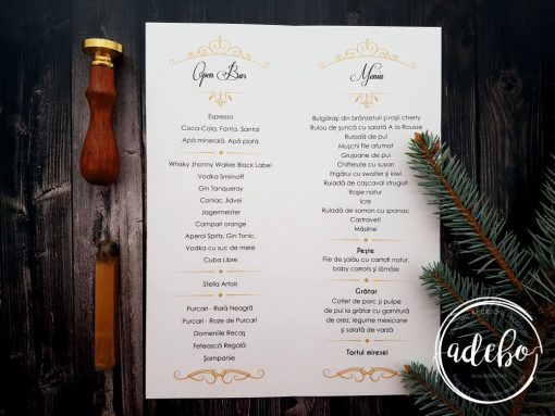 Meniu nunta interior - Ami