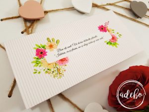 Plic bani Sibel - motive florale