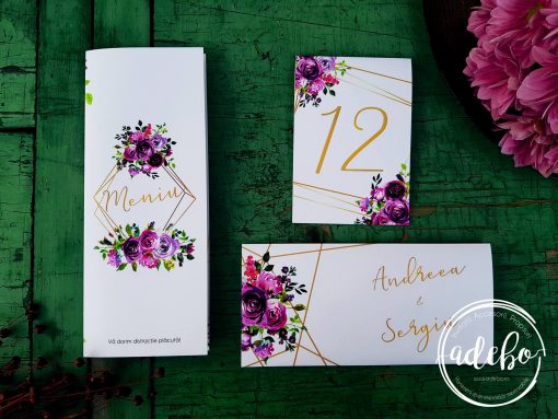 Pachet papetarie nunta Malva 2