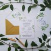 Invitatie nunta Greenery