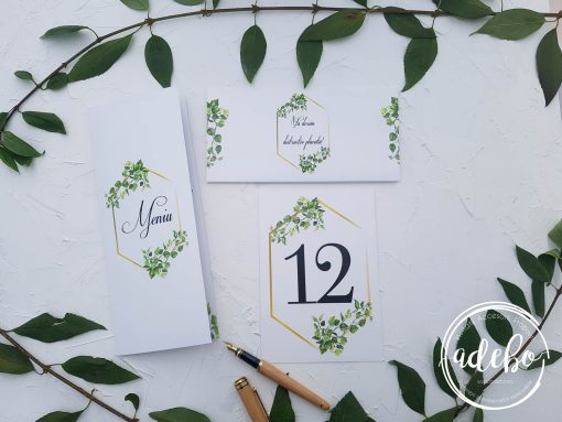 Invitatie nunta Greenery 4