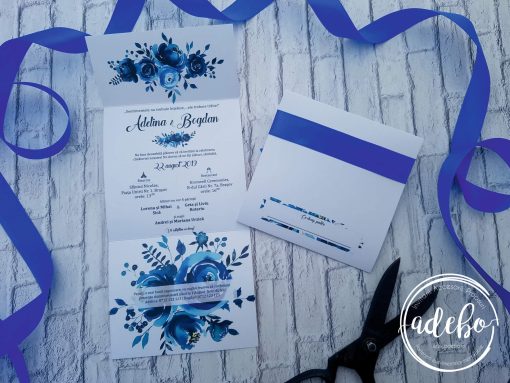 Invitatie nunta Indigo 3