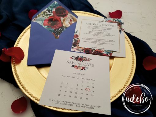 Invitatie nunta Navy 2