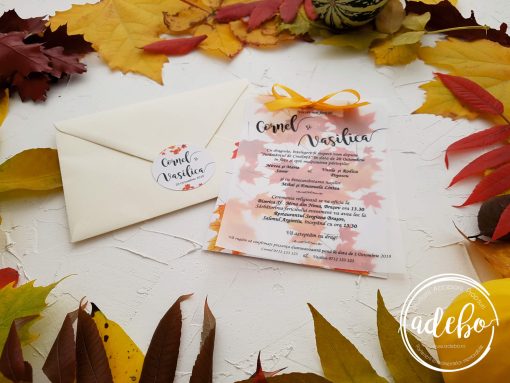 Invitatie nunta de toamna 3