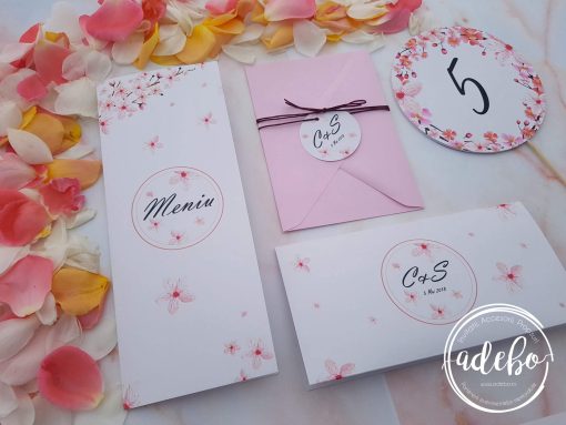 Invitatie nunta flori de cires 2