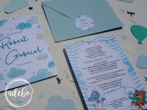 Invitatie botez Strumfi 4