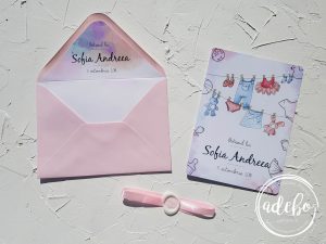 Invitatie botez fetite - Watercolor 3