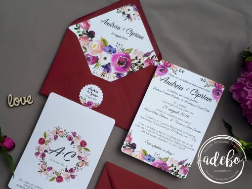 Invitatie nunta Boho 3