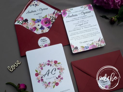 Invitatie nunta Boho 4