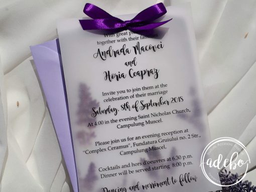 Invitatie nunta Lavender 3
