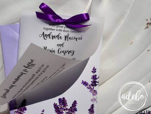 Invitatie nunta Lavender 4