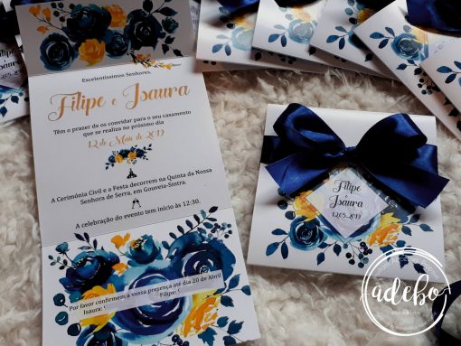 Invitatie nunta Navy Lemon 4