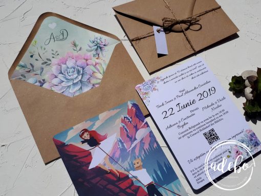 Invitatie nunta Plante Suculente 5