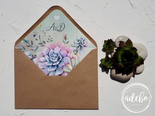 Invitatie nunta Plante Suculente 6