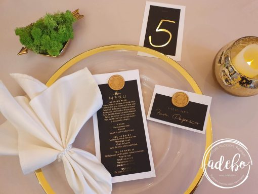 Pachet papetarie nunta Luxury Gold