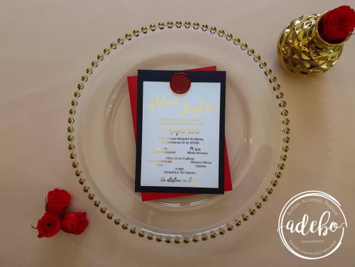 Alternative view of Invitatie nunta Luxury Red