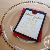 Invitatie nunta Luxury Red
