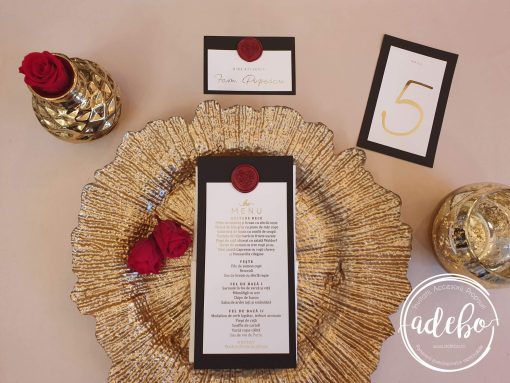 Pachet papetarie nunta Luxury Red