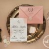 Invitatie nunta Pink Watercolor 1