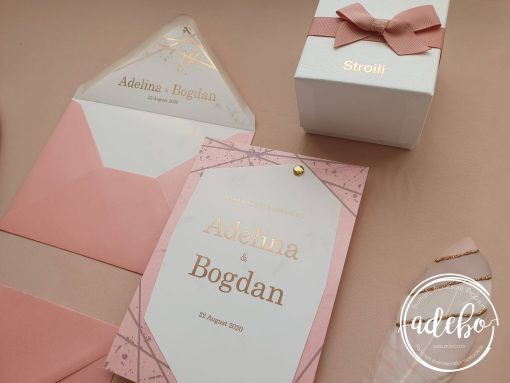 Alternative view of Invitatie nunta Rose Gold