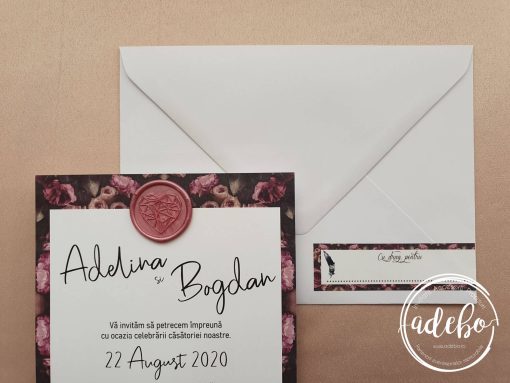 Alternative view of Invitatie nunta Rose Vintage