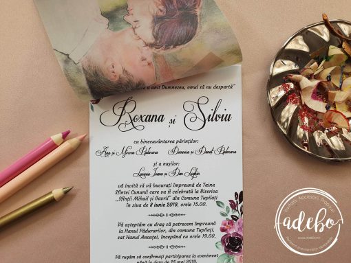 Alternative view of Invitatie nunta Roxa