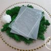 Invitatii nunta plexiglas - White Gray