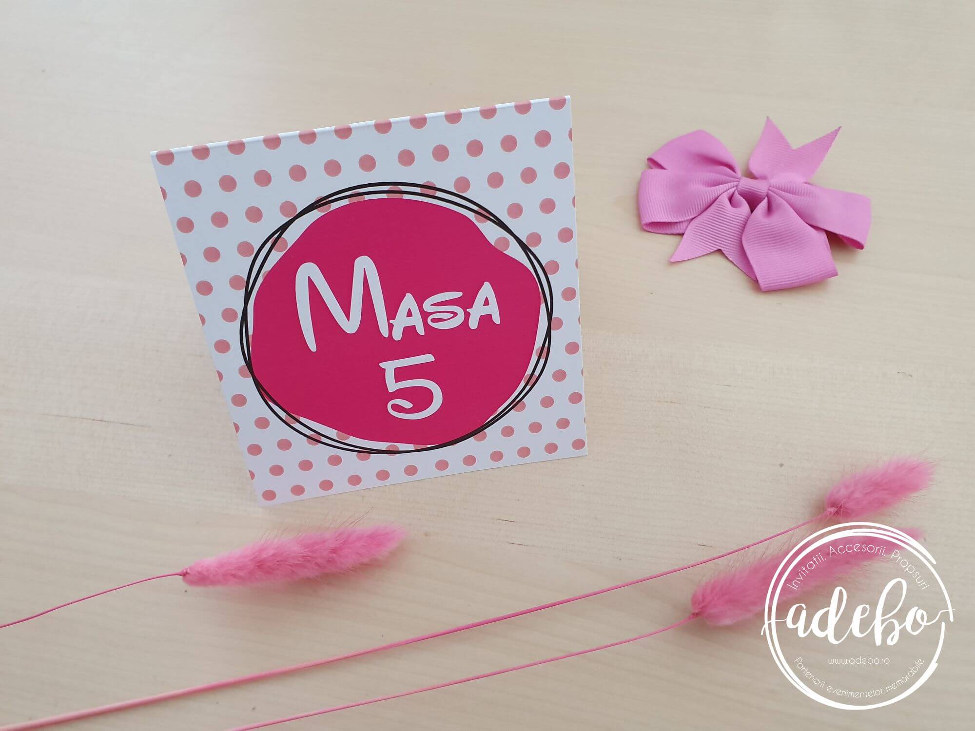 Invitatie botez Minnie Mouse - roz inchis - imagine 8