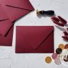 Plicuri facute manual - Visiniu Bordo