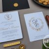 Invitatie nunta Monograma