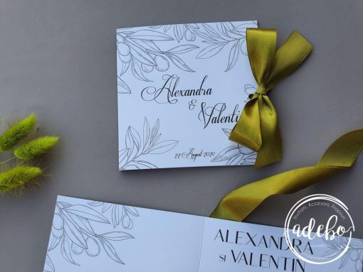 Invitatii nunta cu fundita