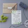 Invitatie nunta Recycled Olive