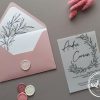 Invitatie nunta Vellum Rose