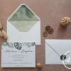 Invitatie nunta Monstera