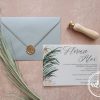 Invitatie nunta Areca Palm Grey