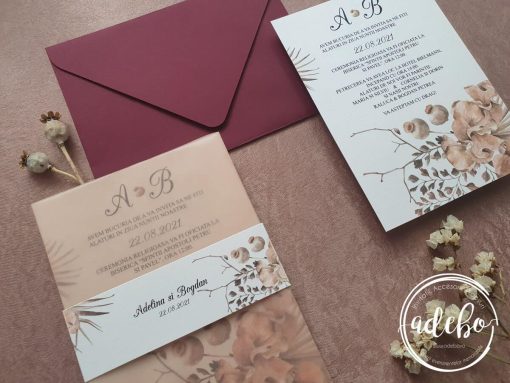 Alternative view of Invitatie nunta Dried Poppy