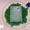Invitatii nunta plexiglas - Navy Blue