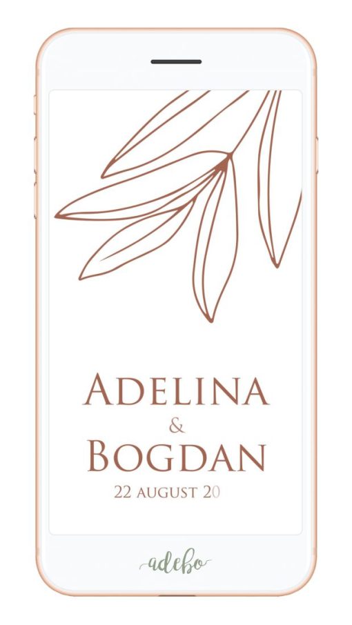 Invitatie nunta digitala – Minimalist