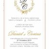 Invitatie nunta electronica - Monograma