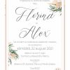Invitatie nunta electronica - Pampas & Orchid